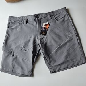 Kyodan Gray Flat Front Shorts Classic Style